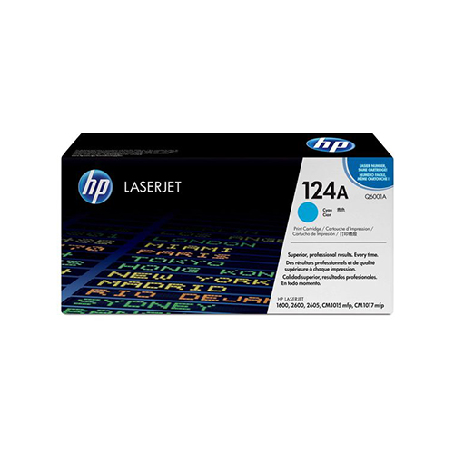 HP 124A Original Toner Cartridge – Cyan – Q6001A – HP LaserJet Toner