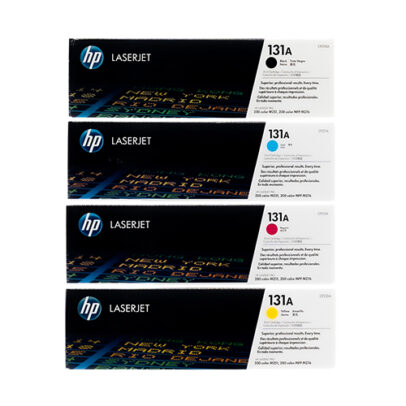 HP 131A Set – Original Toner Cartridges- B/C/Y/M – CF210A – CF211A – CF212A – CF213A
