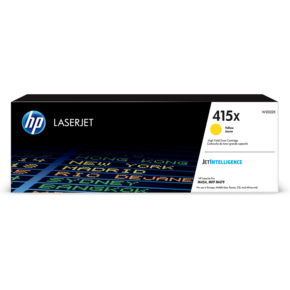 HP 415X Original Toner Cartridge-Yellow-W2032X-HP LaserJet Toner
