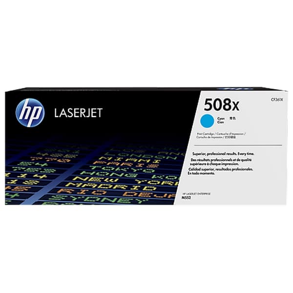 HP 508X Original Toner Cartridge – Cyan – CF361X – HP LaserJet Toner