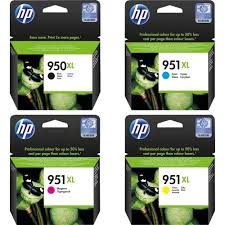 HP 950XL Original High Yield Ink Cartridges Combo Set